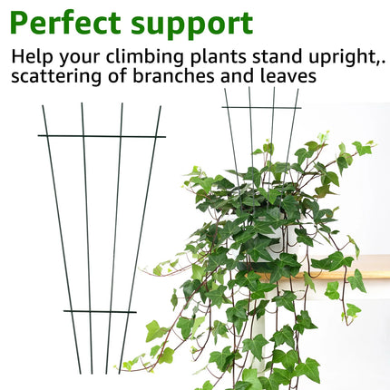 2PCS Plant Support Stakes Climbing Rack Iron Garden Plant Support Stake Stand Garden Decoration for Flowerpot Stand Plant Growth