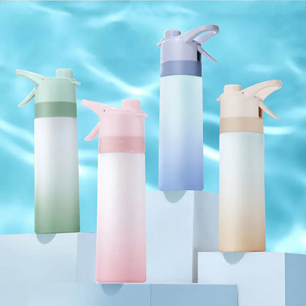 650ml Spray Water Bottle Portable Outdoor Sport Water Bottle for Girls Gym Fitness Drinking Drinkware Hiking Riding Water Bottle