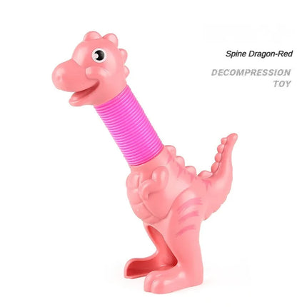 Dinosaur Telescopic Tubes Stress Relief Toys Colorful Educational DIY  Stretchable Toy  Creative Fun Decompression Gifts