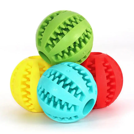 Soft Pet Dog Toys Toy Funny Interactive Elasticity Ball Dog Chew Toy For Dog Tooth Clean Ball Food Extra-tough Rubber Ball Dog