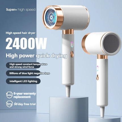 2400W hair salon high-power hair dryer, home hair salon, strong wind hair dryer, dormitory, cold and hot air, negative ion