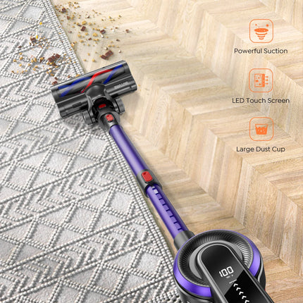 Buture 38000Pa Cordless Vacuum Cleaner Handheld 450W With Touch Display Smart Home Appliance for Carpets Hair 55 Mins