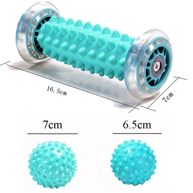 Foot Massager Roller Massage Ball Plantar Fasciitis Deep Tissue Back Leg Hand Tight Muscle Massage