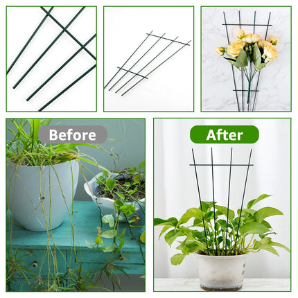 2PCS Plant Support Stakes Climbing Rack Iron Garden Plant Support Stake Stand Garden Decoration for Flowerpot Stand Plant Growth