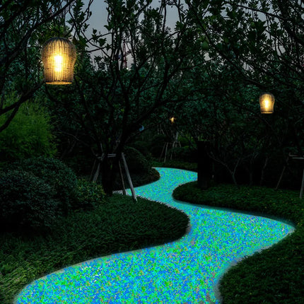 1000Pcs 3-5mm Luminous Stones Glow In The Dark Pebbles Outdoor Garden Yard Lawn Path Walkways Decorations Crystals Rocks