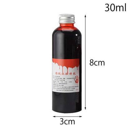 1 Bottles Halloween Emulation Fake Props Makeup Blood 30-100ml Blood Whole Cosplay Prank Props Makeup Person Plasma Fake 2024