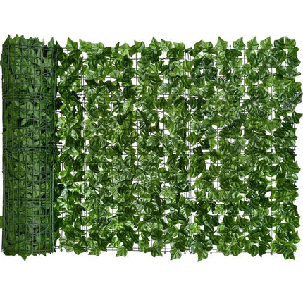 100/300cm artificial green ivy hedge fence panel artificial ivy leaves outdoor home garden balcony fence screen turf decoration