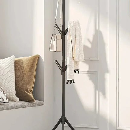 Clothes and Hats Rack Floor To Floor Bedroom Coat Hook Bedroom Vertical Tree Branch Shape Holder Hat Scarf Handbag Storage Hange