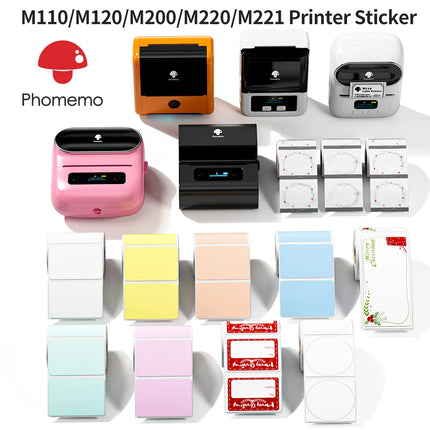 Phomemo M110/M120/M200/M220/M221 Laser Silver Label Sticker Thermal Label Waterproof 40x30mm Adhesive Paper for Home,Office,Gift