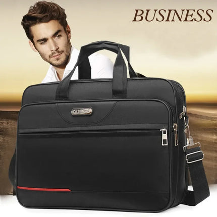 Large Capacity Men's Laptop Bag Briefcases Business Document Electronic Article Clothes Storage Pouch Shoulder  Travel Organizer