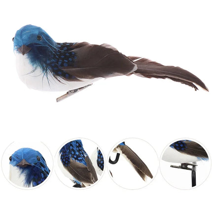 1PC Artificial Feather Bird Garden Floral Decoration Bird Foam Feather Products Fake Sparrow Garden Decoration Outdoor