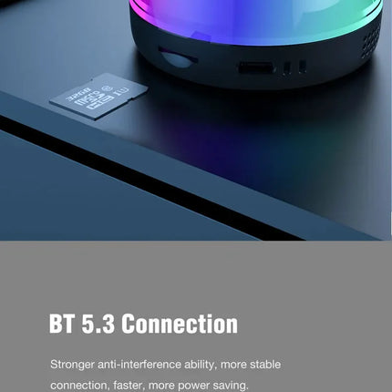 Magnetic Bluetooth Speaker RGB Mini Portable Speaker Magnetic Phone Holder Ring Wireless Sound Box Bluetooth Speaker Tower