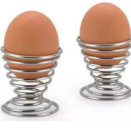 1pc Spring Egg Holder Cup Stainless Steel Elastic Steamed Egg Rack Rice Layer  Boiled Egg Storage Stand Tray Kitchen Tools