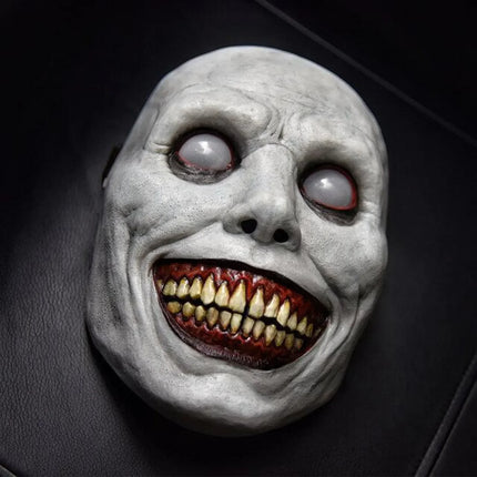 Halloween Mask Scary Smiling Demon White Eye Horrible Devil Coser Creepy Horror Mask Evil Cosplay Scariest Masked Ball Accessori