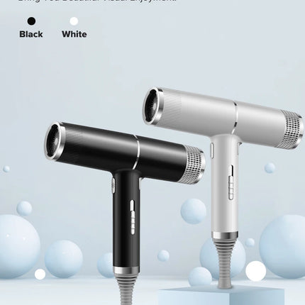 Low noise cold and hot negative ion hair dryer Intelligent temperature adjustable quick drying leafless hair dryer