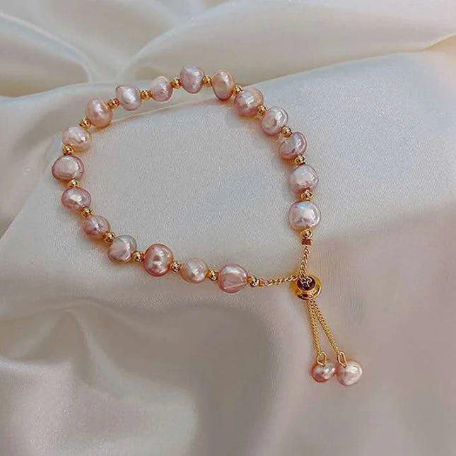 2024 New Baroque Natural Pearl Bracelet Sexy For Woman Bracelet Fashion Lady Temperament Bracelet Chaoren Jewelry South Korea