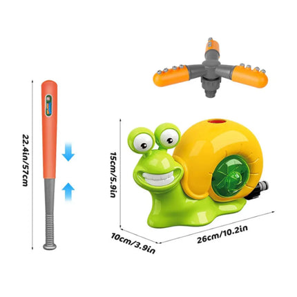 Outdoor Water Sprinkler Toy with Baseball Play Set Lawn Garden Sprinkler Snail Cactus Fire Hydrant Children Water Playing Toy