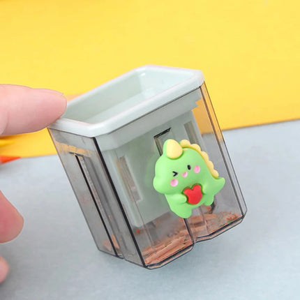 1PC Mini Cute Cartoon Two Hole Sharpener Pencil Kawaii Stationery Sharpener Student Supplies