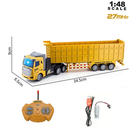 RC Engineering Car RC CAR Tractor Electric heavy transport truck Dump Truck Boy Remote Control Traffic Car Model Toy