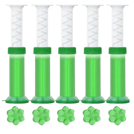 Color Flower Toilet Cleaner Gel Syringe Aromatic Drain Toilet Cleaning Detergent Air Freshener Remove Odor Home Bathroom Supply