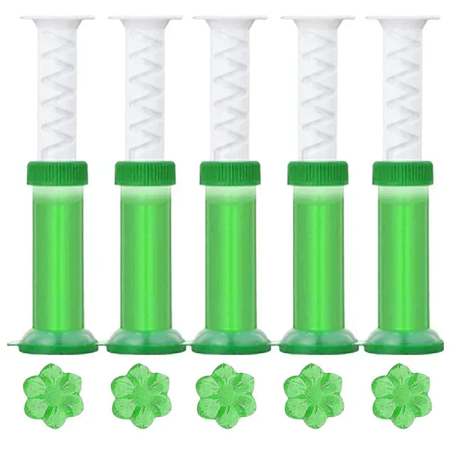 Color Flower Toilet Cleaner Gel Syringe Aromatic Drain Toilet Cleaning Detergent Air Freshener Remove Odor Home Bathroom Supply