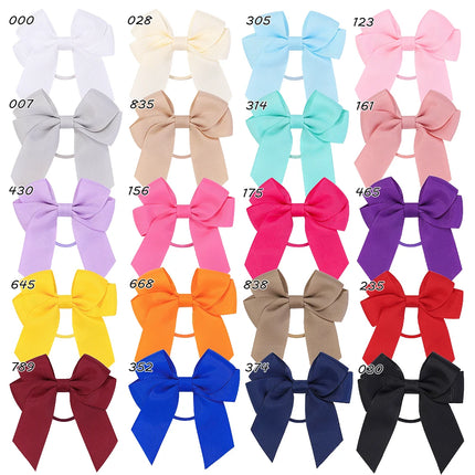 2/1Pcs Sweet Hair Ribbon Hair Band for Girls Toddler Cheer Bow Head Rope Kids Headwear Double Ponytail Support Hair Accessories