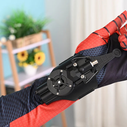 Spiderman Web Shooters Spider Man Wrist Launcher Upgraded Version Peter Parker Cosplay Gadgets Set Toys for Children Gift Kids