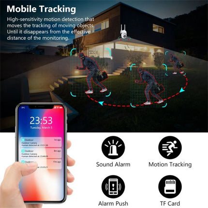 Smart Home IP Camera 8MP WIFI Security Baby Camera Wireless with Motion Detection Auto Tracking Color night Vision Surveillance