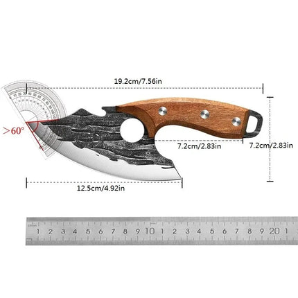 Sharp boning knife, EDC portable fixed blade, meat cutter, camping BBQ knife, kitchen tools