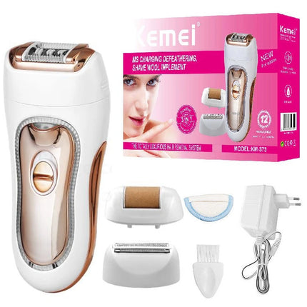 3in1 electric epilator women shaver eyebrow trimmer leg female facial hair remover bikini trimmer rechargeable lady shaver nose