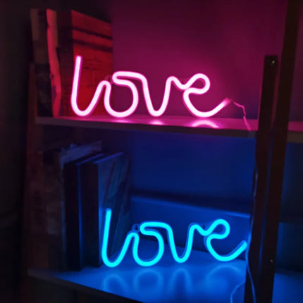 Love LED Neon Sign Light Glowing Valentine's Day Propose Festival Decoration Neon Lamp For Home Party Decor Adult  Gift