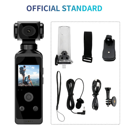 4K Ultra HD Pocket Action Camera 270° Rotatable Vlog Wifi Mini Sports Cam Waterproof Case Helmet Travel Bicycle Driver Recorder