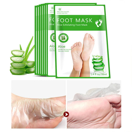 Exfoliating Foot Mask Foot SPA Pedicure Socks Exfoliation Scrub Remove Dead Skin Pedicure Socks Whitening Foot Foot Skin Care