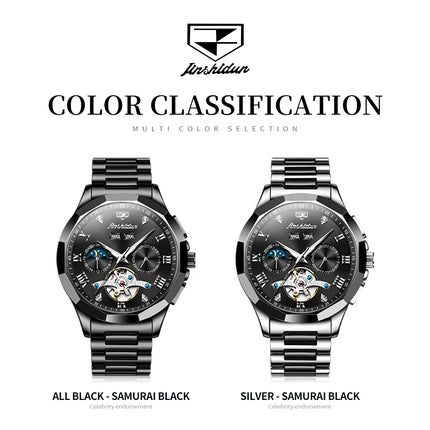 JSDUN New High Quality Casual Automatic Mechanical Watch for Men Original Ceramic Men's Wrist Watches Fashion Classic Men Watch