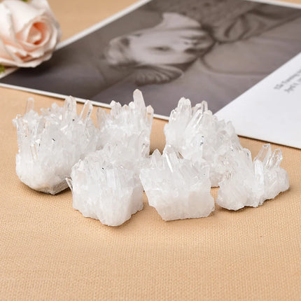 Natural Crystal Cluster Raw Quartz White Clear Quartz Healing Stones Gemstone Reiki Specimen Home Decoration Raw Minerales Gifts