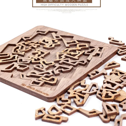 Impossible Adult Jigsaw Wooden Puzzles For Adults Games Brain Burning Wooden Puzzle Children 3D Puzzle Brain-teaser Puzzle Toys