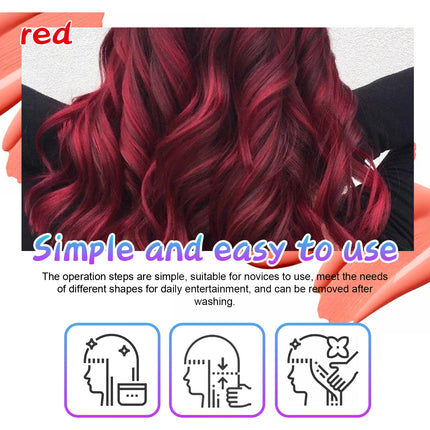 Instant Hair Wax Dye,Natural Hair Coloring Wax,Fluffy & Matte Hair Wax for Moisturizing And Anti-split Ends Hairstyle Cream