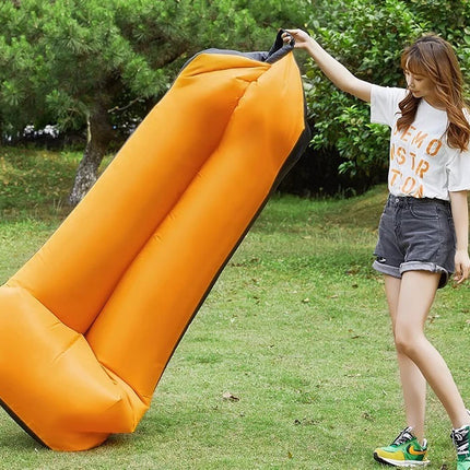 Comfortable Inflatable Lazy Sofa Outdoor Camping 2 Seat Air Chairs Airbed For Beach Camping Supplies