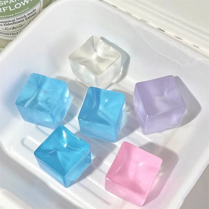 Clear Ice Cubes Squishy Toys Cute Cat Paw Fish Stress Relief Fidget Toy TPR Sticky Antistress Ball Slimy Squeeze Toys