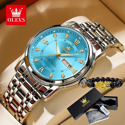 OLEVS Exclusive Men's Watches High Quality Stainless steel Waterproof Wristwatch for Men Fashion Elegant Men's Wristwatches NEW