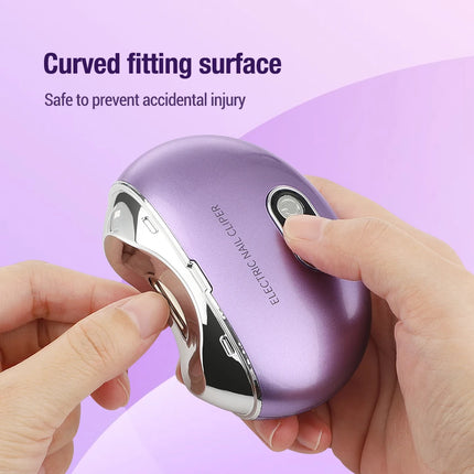 Electric Nail Clippers With Ultraviolet Light Rechargeable Mini Nail Trimming Machine Automatic Nail Trimmer Clipper Cutter