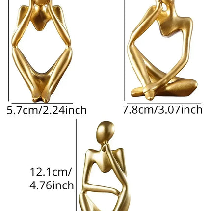 1pcs Nordic Light Luxury Style Abstract Figure Home Decoration Ornaments Mini Shaped Crafts Desktop Decoration Artworks