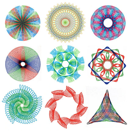 22pcs Spirograph Spiral Art Drawing Kit The Classic Way to Make Countless Amazing Designs For Kids Drawing Rulers Toys Set