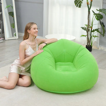 1pc Thickened Inflatable Spherical Lazy Sofa Lounge Chair, Outdoor Inflatable Lazy Sofa Lounge Chair, Plush Sofa (Without Air Pu