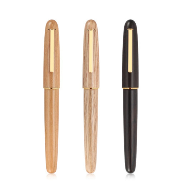 New Jinhao 9036 Natural Wood Fountain Pen Handmade Iridium EF/F/M/Bent Nibs school supplies office business writing Gift Pens