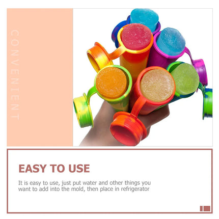 2 Pcs Food Grade Silicone Reusable Flexible Smooth Kitchen Gadgets Dining Accessories Ice Cream Tools Popsicle Molds Ice