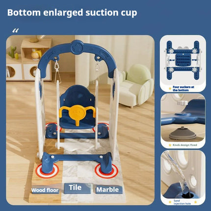 Children's Swing Indoor Outdoor Cartoon Household Swing Chair Entertainment Facilities Hanging Swing Chair Gift for Kids