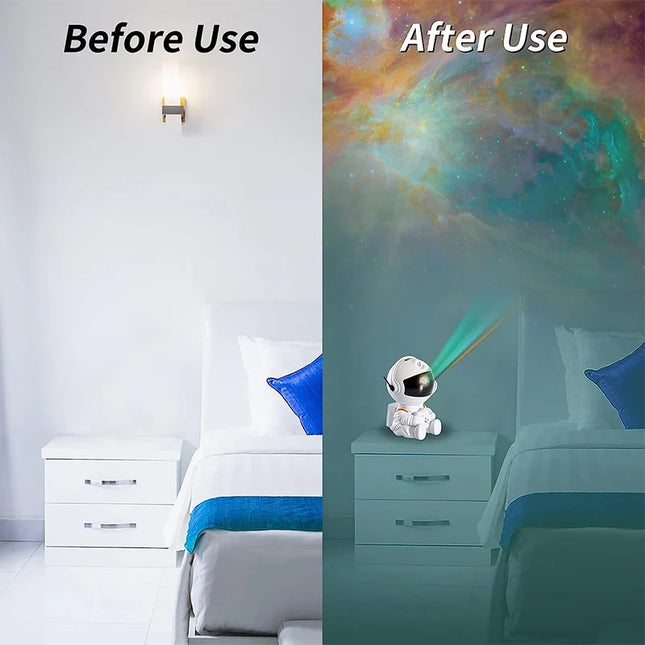 Starry Sky Atmospheric Light Galaxy Projector Astronaut Projection Light LED Night Light Desktop Decoration Light Bedroom Home