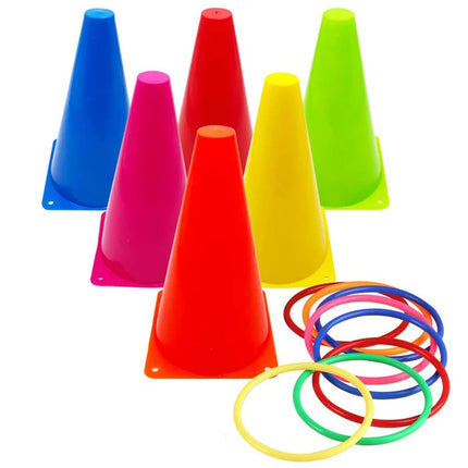 Parent Child Throwing Ring Game Cone Tossing Cornhole Sets Hand Eye   Sports Outdoor Toys Game Balance Perception Kids Teaching