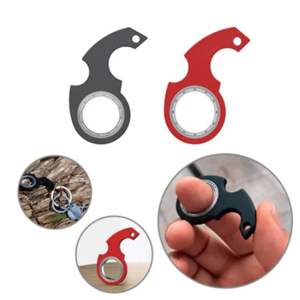 Fingertip Rotation Key Chains Decompression Spinner Anti Anxiety Bearing Lightning Cool Trendy Hanging Key Rings Birthday Gift